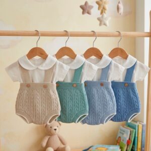 Conjunto hilo cubre tiranta camisa cuello bebé RF/595
