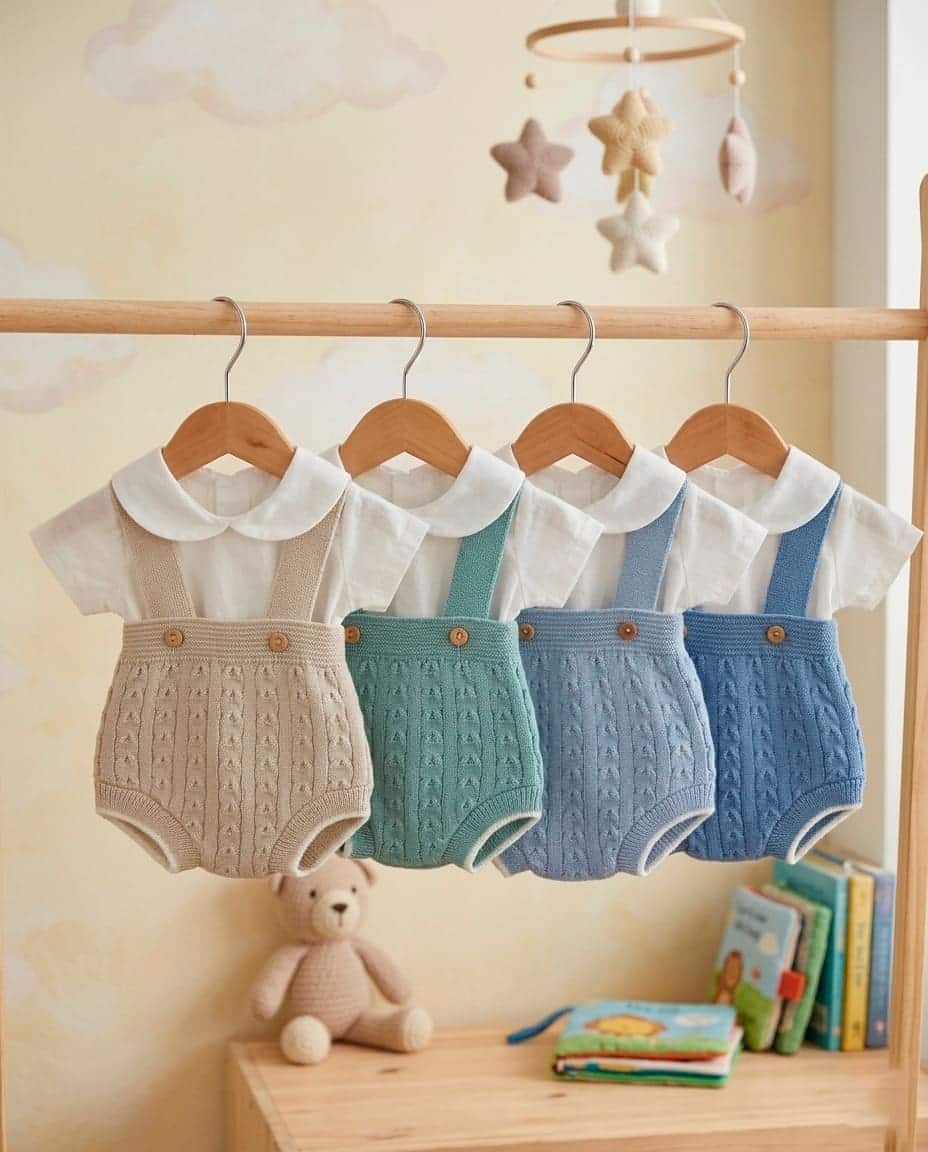 Conjunto hilo cubre tiranta camisa cuello bebé RF/595
