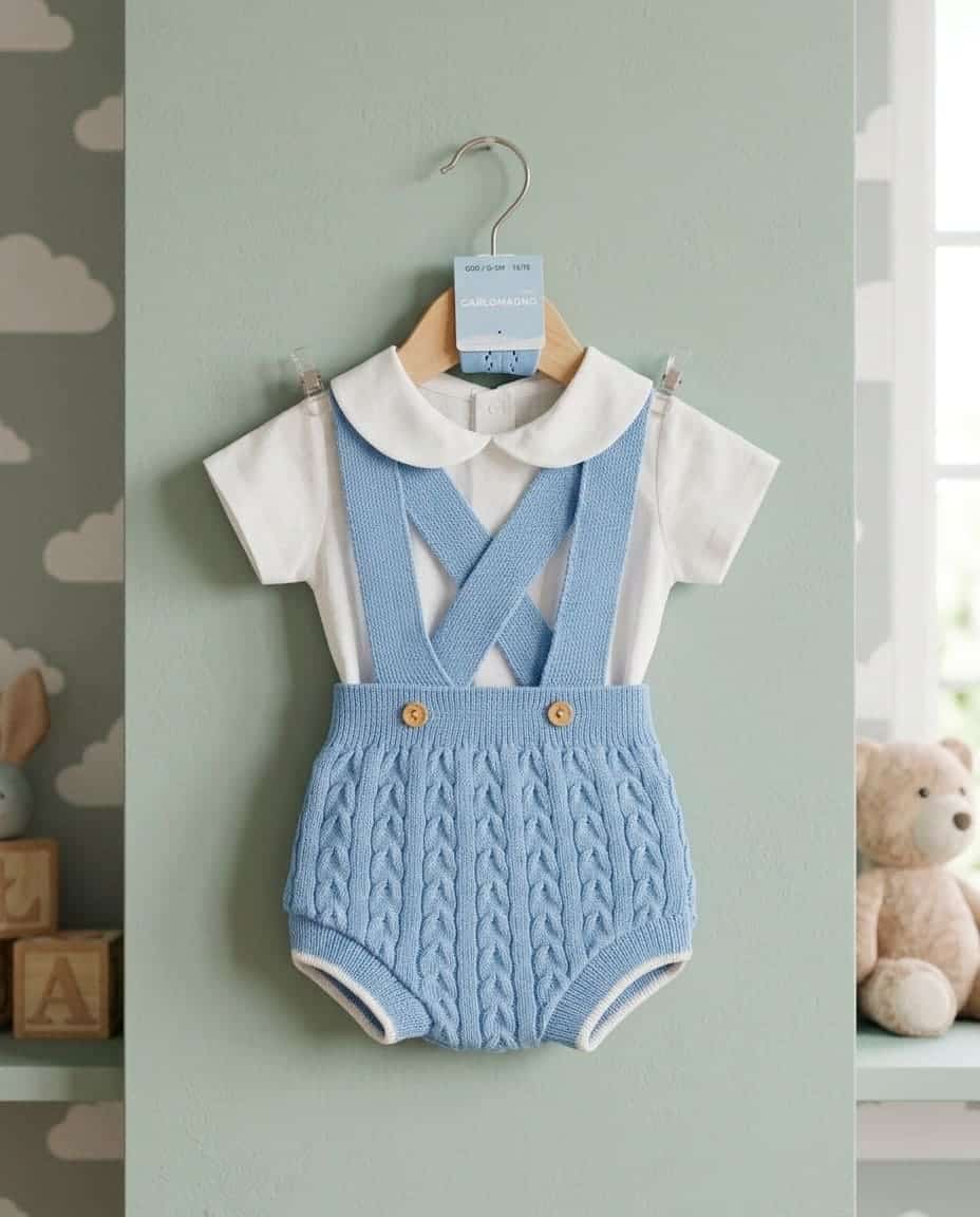 Conjunto hilo cubre tiranta camisa cuello bebé RF/595 - Imagen 2