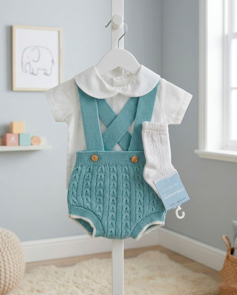 Conjunto hilo cubre tiranta camisa cuello bebé RF/595 - Imagen 3