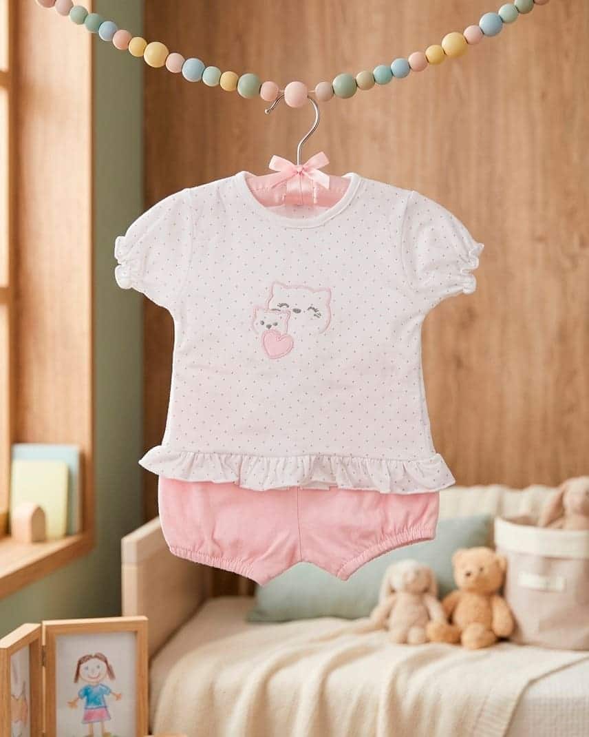 Conjunto pijama algodón 100% 2 piezas M/corta RF/553