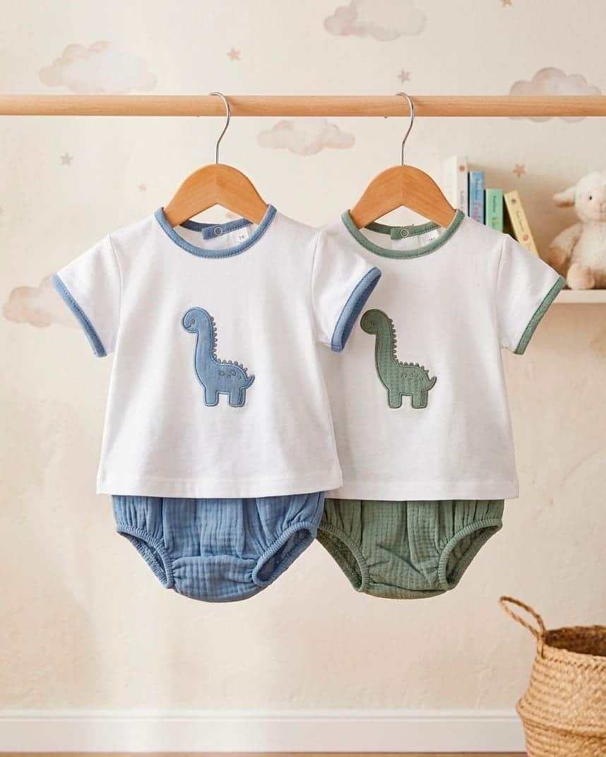 Conjunto algodón 100% dinosaurio RF/1502