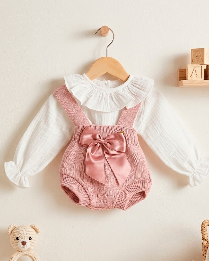 Conjunto cubre tiranta lana camisa bambula RF/595 - Imagen 4