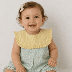 Jesusito estampado cuello raya amarillo MASAN BEBÉ