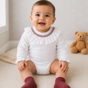 Body algodón 100% cuello volante Marca BABIDU RF/1672