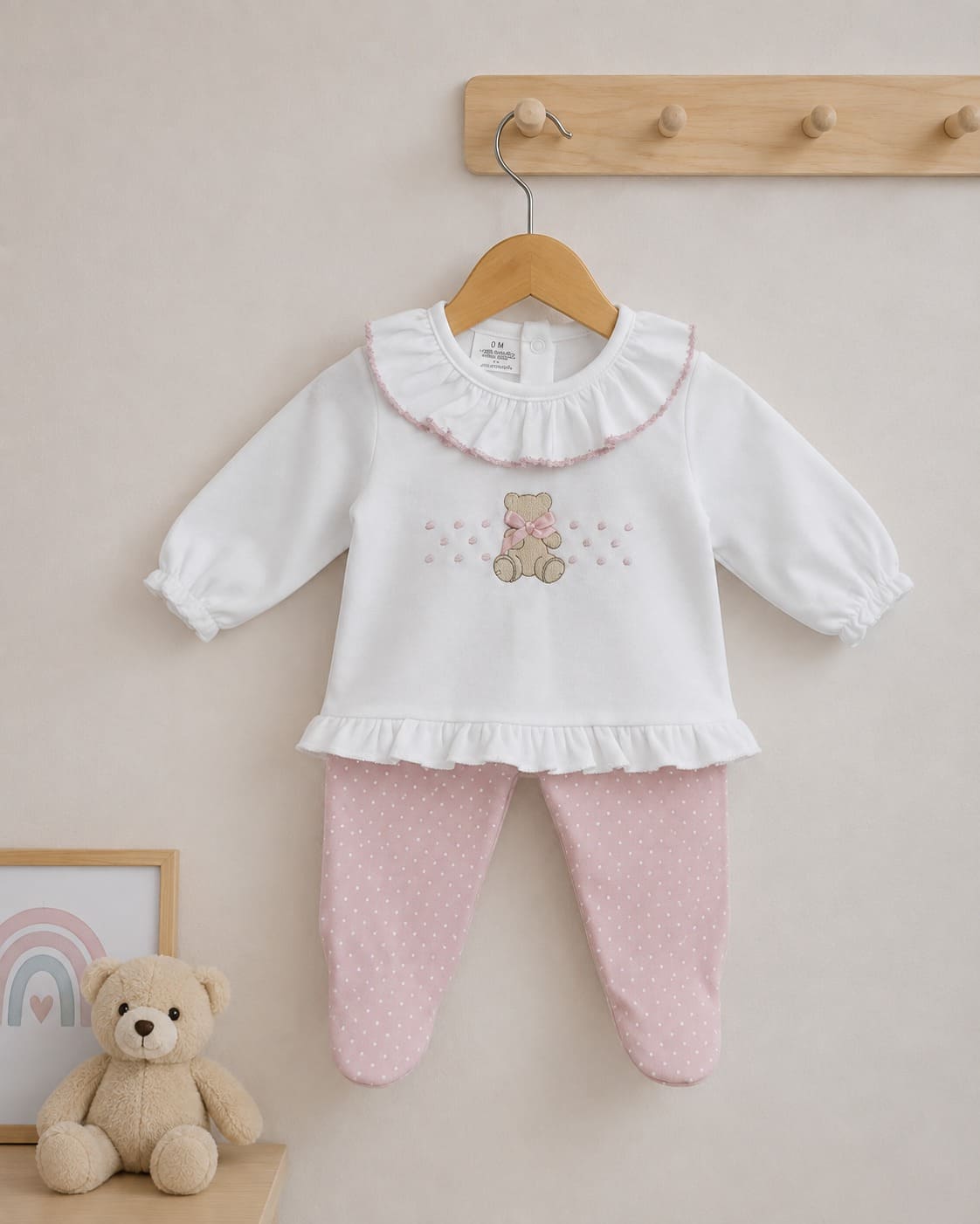 Conjunto algodón 100% afelpado polaina+camiseta RF/605 - Imagen 2