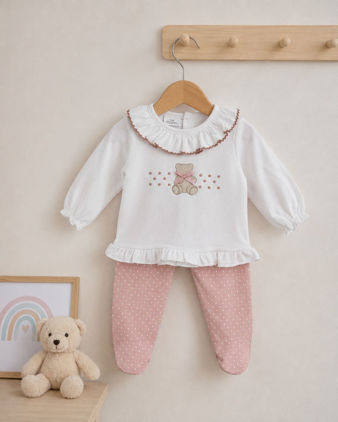 Conjunto algodón 100% afelpado polaina+camiseta RF/605 - Imagen 3