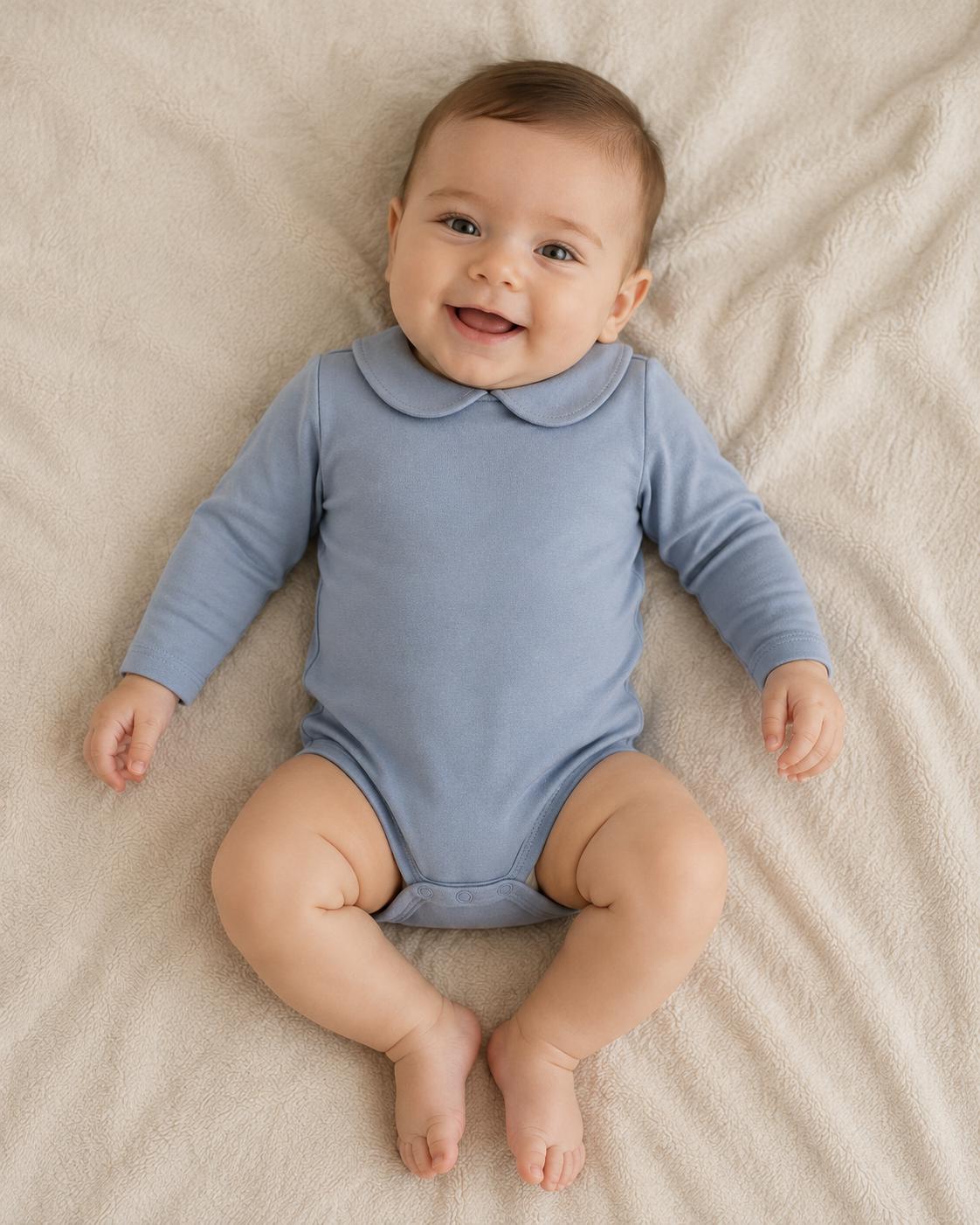 Body algodón elástico y suave cuello bebé Calamaro RF/19126 - Imagen 2