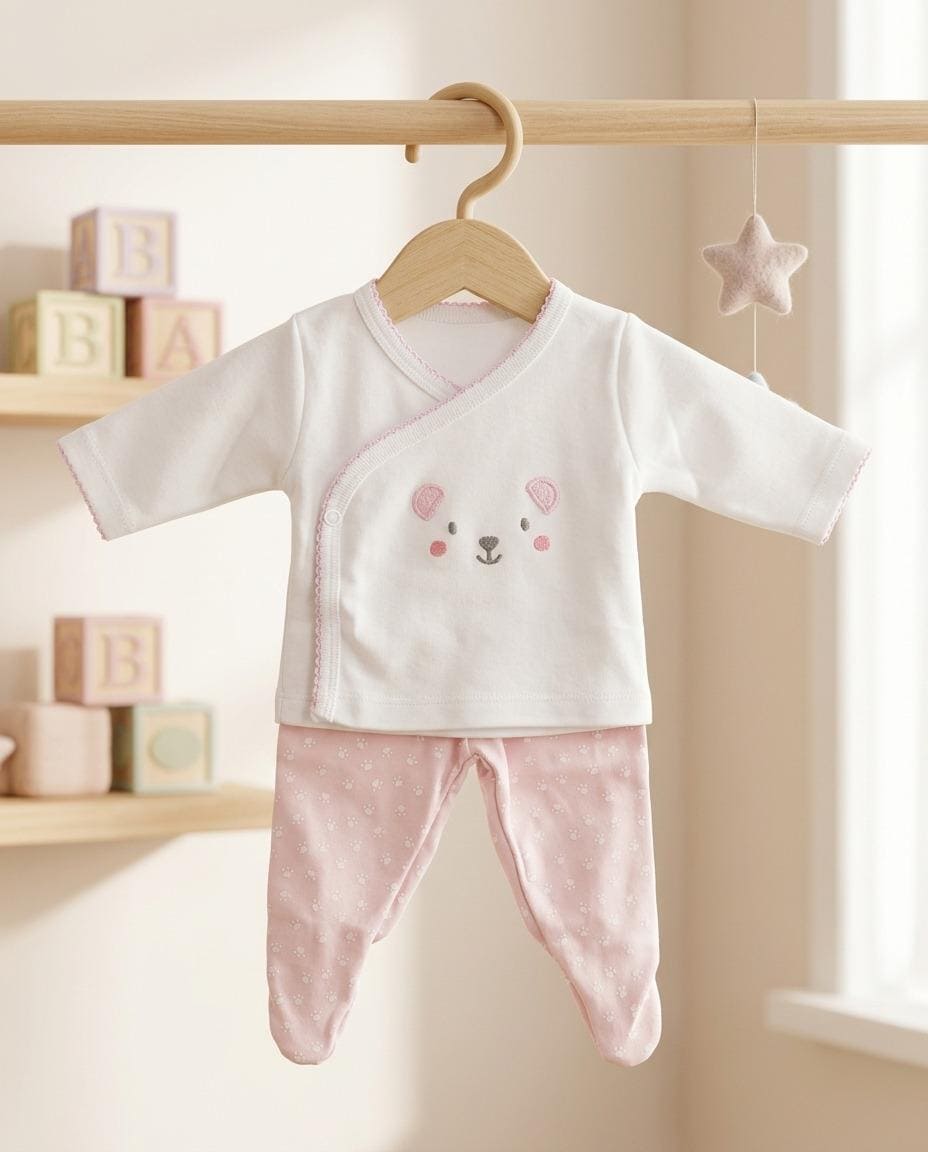 Conjunto algodón 100% camiseta cruzada y polaina RF33093 - Imagen 3