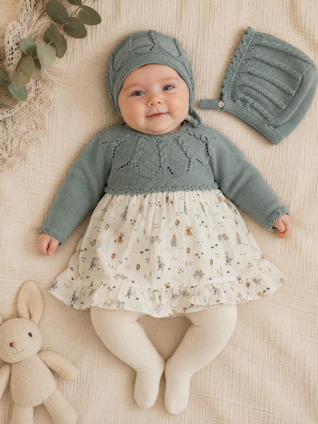 Jesusito estampado Bambula combinado lana RF/26166