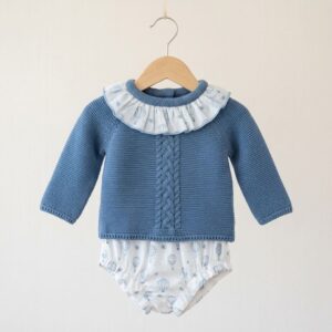 Conjunto jersey lana cubre pañal estampado RF/320